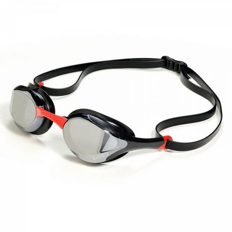 LENTE NATACION SAEKO S58 UV JET MIRROR NEGRO/ROJO-0