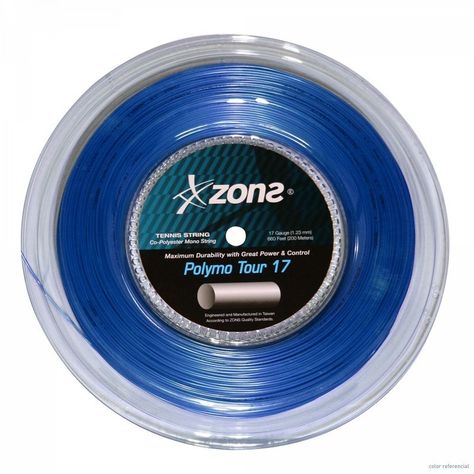CUERDA DE TENIS ZONS POLYMO TOUR 17L/1.23MM DARK BLUE 200 MT-0