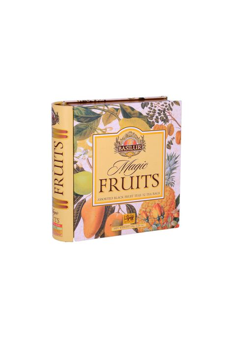 Te Negro Frutal Surtido Basilur Libro Magic Fruits 32 Bolsas.-0