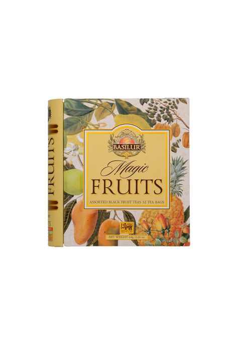 Te Negro Frutal Surtido Basilur Libro Magic Fruits 32 Bolsas.-1