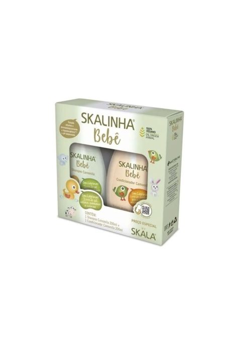 Kit Shampoo Acondicionador Camomilla Bebe 400 ml Skala-0