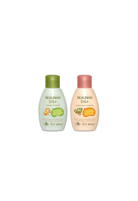 Kit Shampoo Acondicionador Camomilla Bebe 400 ml Skala-1
