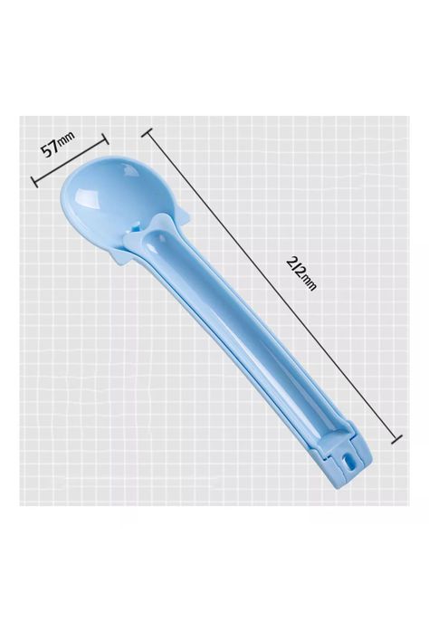 Cuchara Dispensadora de Churu y Alimento Para Gatos Celeste-1