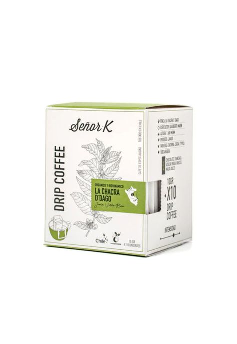 Drip Coffee Perú Chacra D' Dago Biodinámico X10 Café Señor K-0