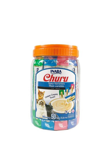 Alimento Para Gatos Churu Tuna Varieties 50 Tubos X 14 Grs-0
