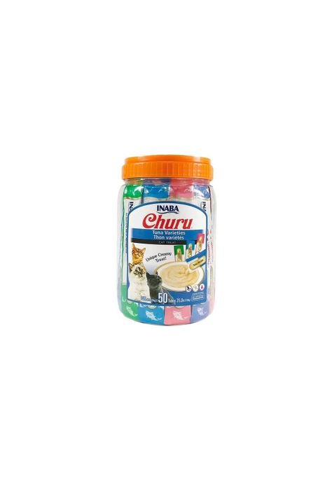 Alimento Para Gatos Churu Tuna Varieties 50 Tubos X 14 Grs-1