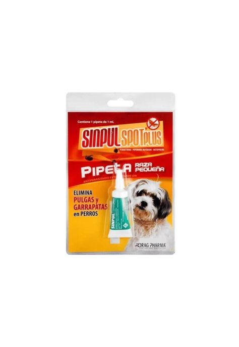 Pipeta Antigarrapata Sinpul Spot Plus Raza Pequeña Hasta 5kg-0