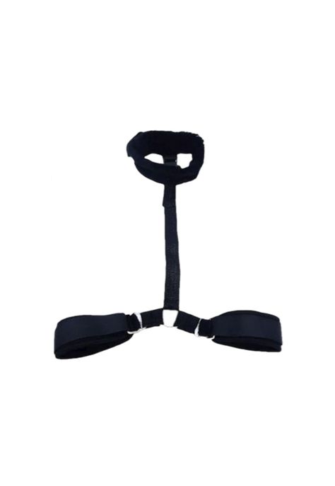 Arnes Erotico Bdsm Inmovilizador de Cuello y Manos-0