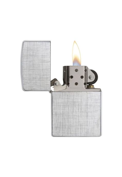 Encendedor Zippo Classic Linen Weave Plateado ZP28181 (Talle:Tamaño Único)-1