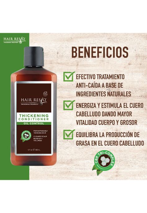 Hair Resq Acondicionador Anticaida Cabello Graso 355 Ml-1