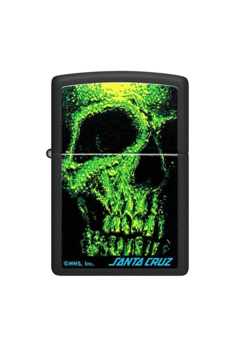 Encendedor Zippo Santa Cruz Skull Verde Negro ZP48743 -0