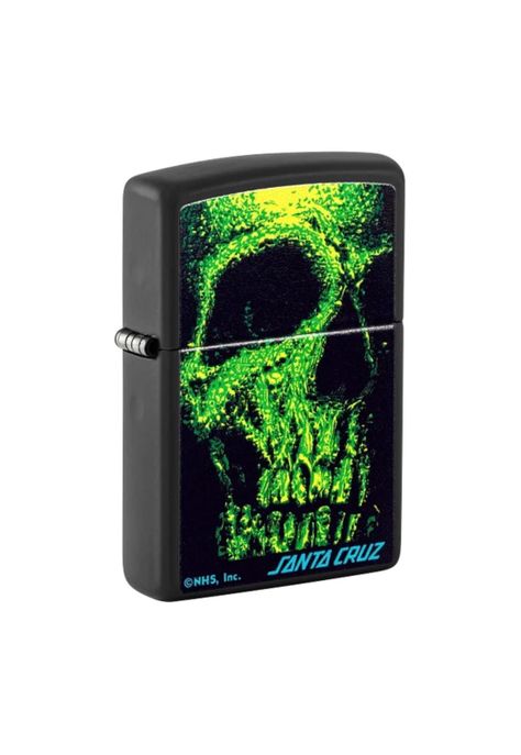 Encendedor Zippo Santa Cruz Skull Verde Negro ZP48743 -2