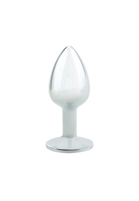 Plug Anal Dilatador Acero Cristal Transparente Talla S-2