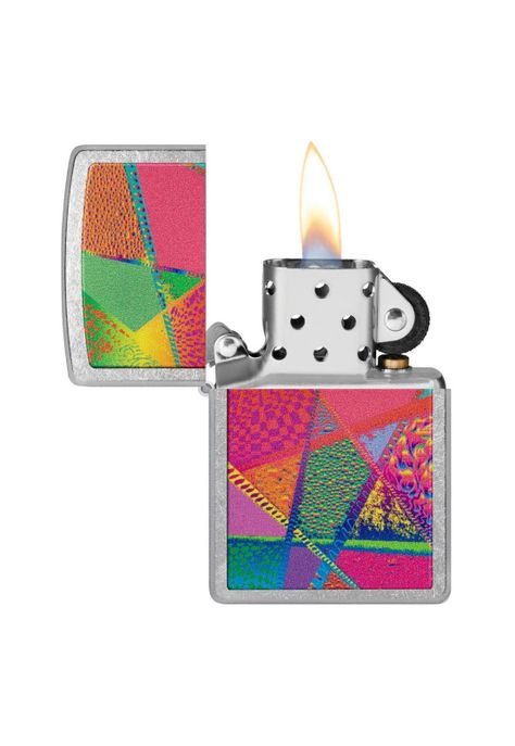 Encendedor Zippo Retro Pattern Design Plateado ZP48498-3