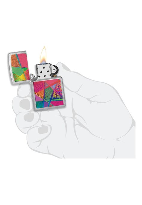 Encendedor Zippo Retro Pattern Design Plateado ZP48498-4