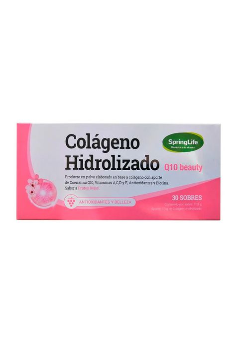 Colageno Hidrolizado Q10 Beauty Vitaminas Biotina 30 Sobres.-0