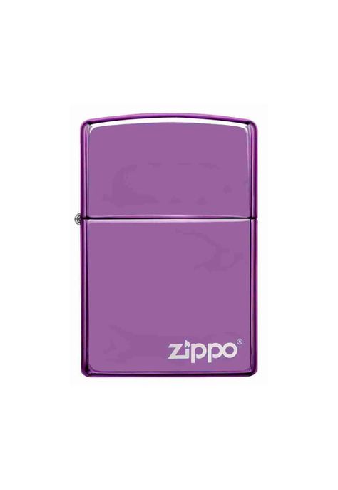 Encendedor Zippo Classic Abyss Purple Logo Morado Zp24747zl (Talle:Tamaño Único)-0