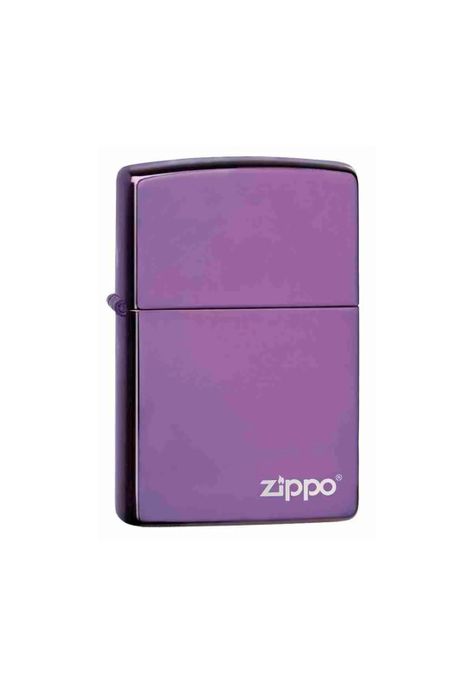 Encendedor Zippo Classic Abyss Purple Logo Morado Zp24747zl (Talle:Tamaño Único)-1