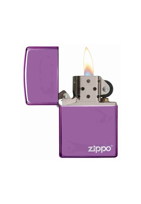 Encendedor Zippo Classic Abyss Purple Logo Morado Zp24747zl (Talle:Tamaño Único)-3
