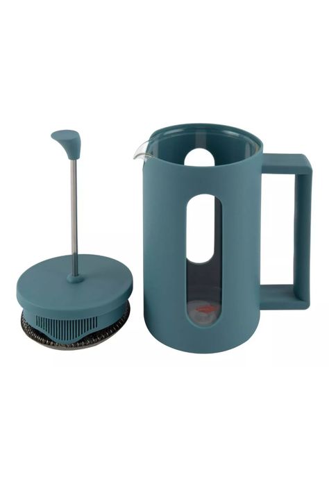 Cafetera Embolo Prensa Francesa Roma Celeste 6 Tazas Oroley-1