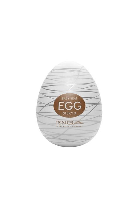 Huevo Masturbador Masculino Tenga Egg Silky Café-0