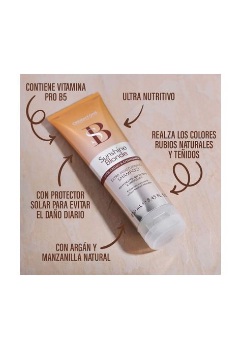 Shampoo Creightons Sunshine Blonde con Argan 250 Ml-1