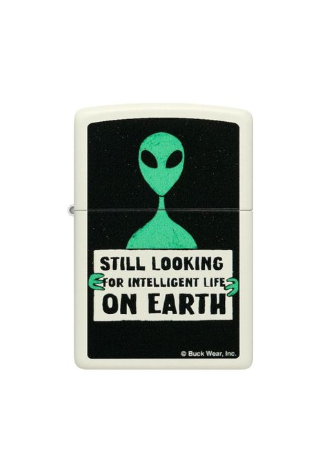 Encendedor Zippo Buck Wear Alien Design Blanco ZP46092-0