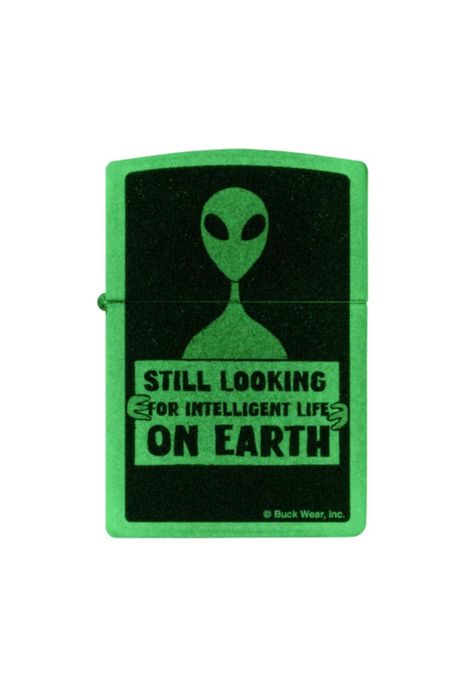 Encendedor Zippo Buck Wear Alien Design Blanco ZP46092-1