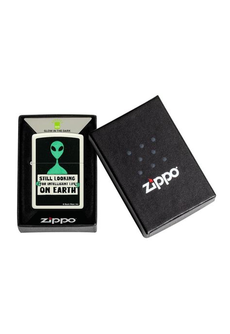 Encendedor Zippo Buck Wear Alien Design Blanco ZP46092-4