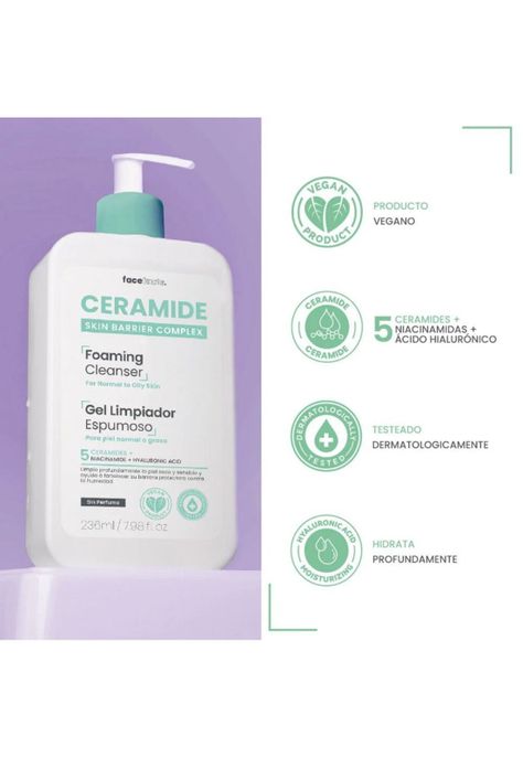 Gel Limpiador Espumoso Piel Normal a Grasa 236ml Ceramide-1