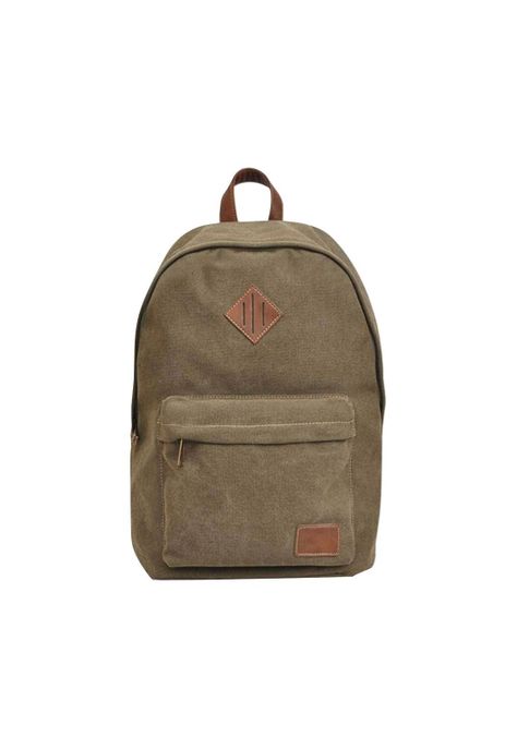 Mochila Hombre Canvas Everest Kaki Lincoln's-0