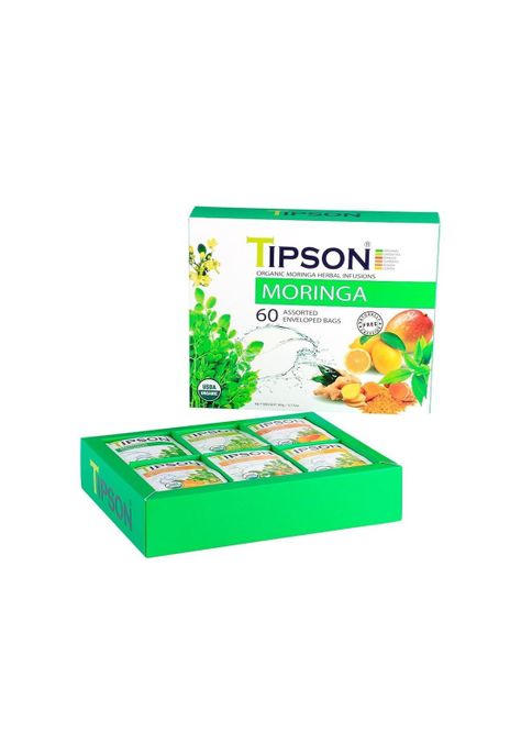Te Verde Moringa Frutal Tipson Caja 60 Bolsas-1