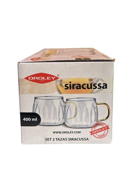 Set 2 tazas 400 ml Siracussa Oroley-2