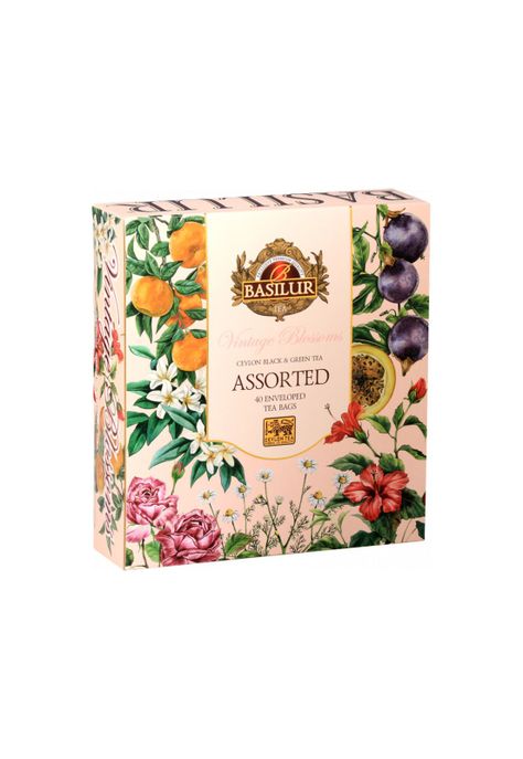 Te Negro Verde Surtido Basilur Vintage Blossoms 40 bolsas-0