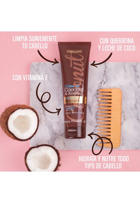 Creightons Shampoo Hidratante Coconut & Keratin 250 Ml-2