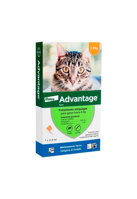 Advantage Elanco Pipeta Antipulgas Gato Hasta 4 Kg-0