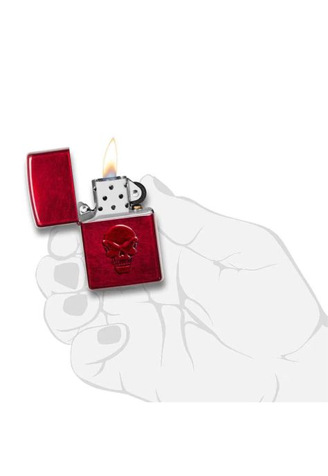 Encendedor Zippo Red Doom Calavera Rojo ZP21186-4
