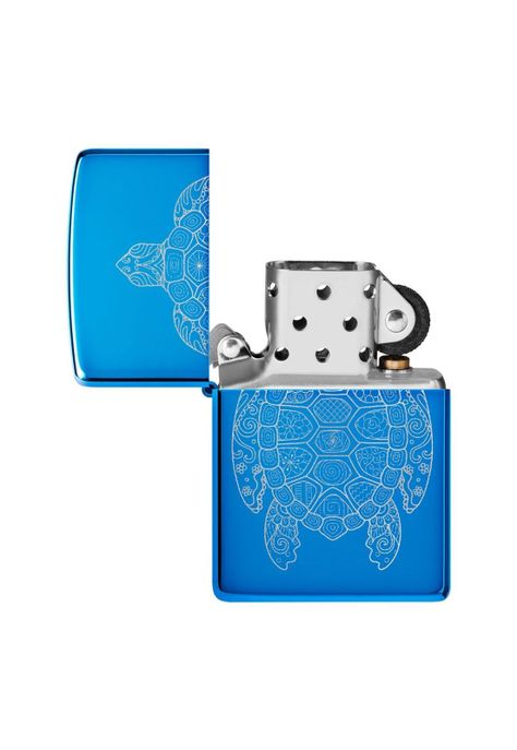 Encendedor Zippo Zen Turtle Design Azul ZP46177-3