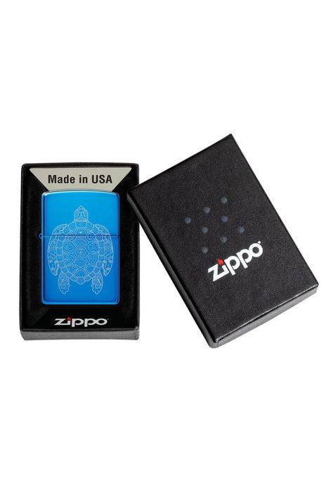 Encendedor Zippo Zen Turtle Design Azul ZP46177-5