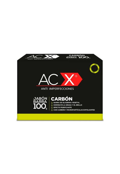 Acx Jabón Carbon Exfoliante Anti-imperfecciones 100g-1