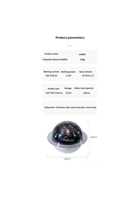 Lampara Ufo Tres Colores Humificador 250ml Espacio Exterior-2