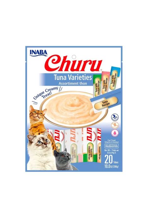 Alimento Para Gatos Churu Tuna Varieties 20 Tubos X 14 Grs-0