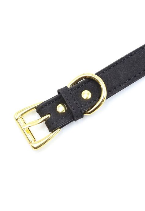 Collar Gargantilla Choker Con Cascabel Eco Cuero Negro-3
