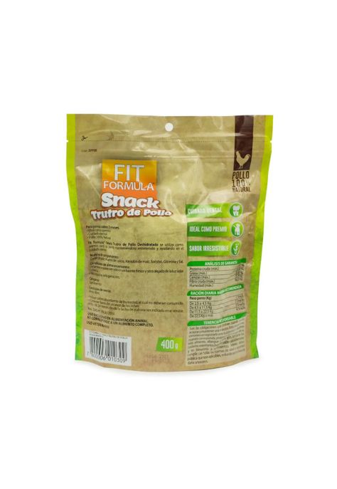 Fit Formula Comida Snack Trutro De Pollo Perro Mascota 400 g-1
