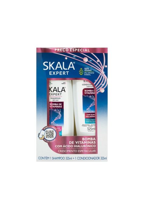 Kit Shampoo Acondicionador Bomba de Vitamina Skala 325ml c/u-0