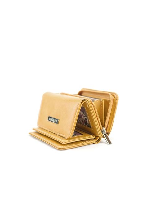 Billetera Mujer Glicina Mostaza Lincoln's-1