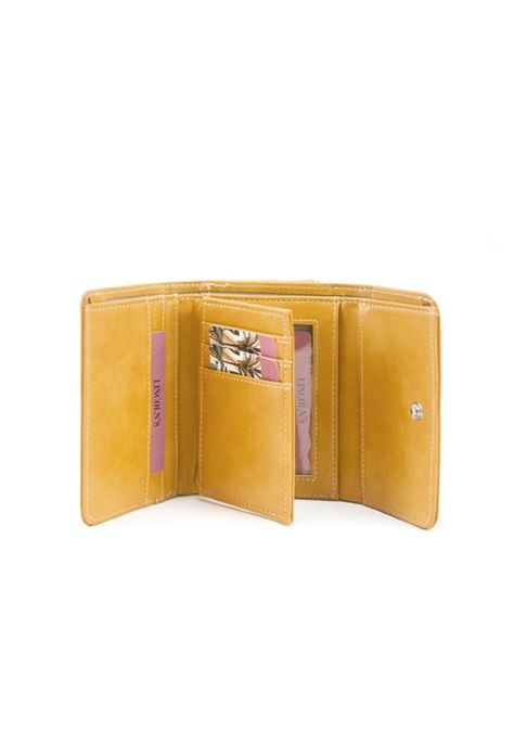 Billetera Mujer Glicina Mostaza Lincoln's-2
