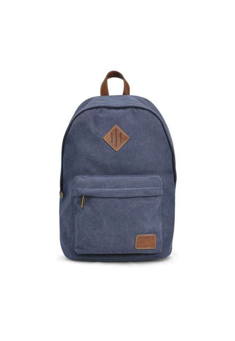 Mochila Hombre Canvas Everest Azul Lincoln's-0