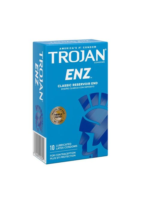 Condones Preservativos Latex Trojan Enz Classic 12 u-0