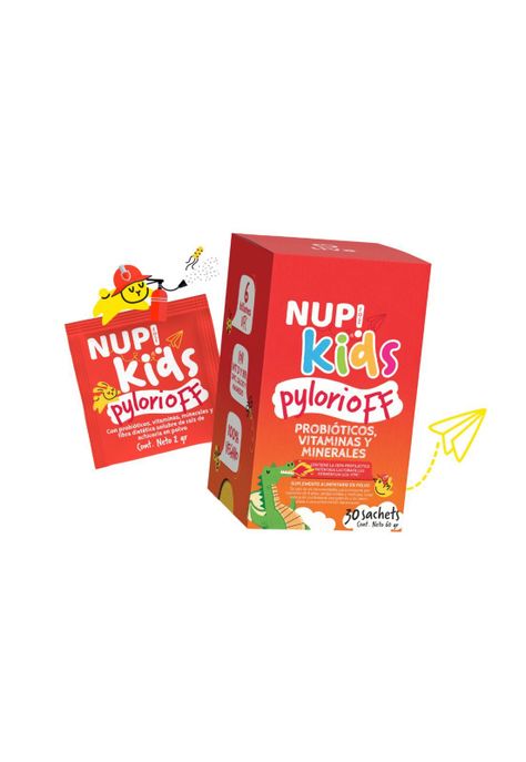 Probióticos Kids Pylorioff + Vitaminas + Minerales 30un Nup-1